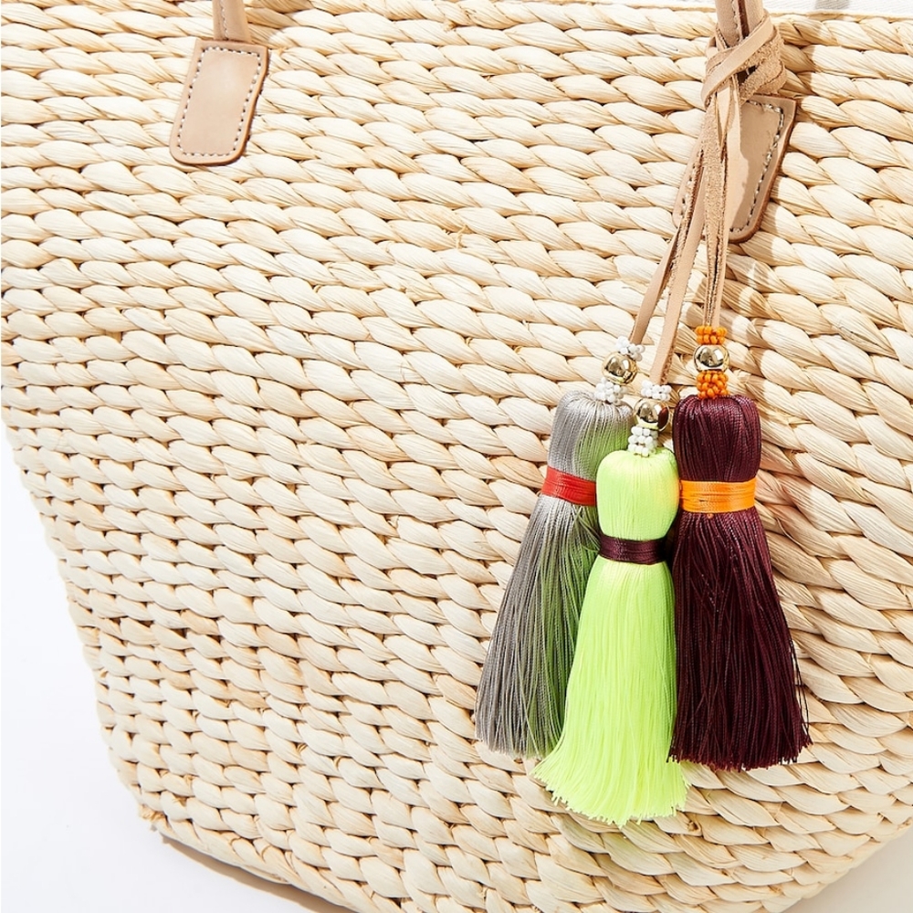 India Hicks Riviera Basket Rapeseed Bag - Picture 5 of 16